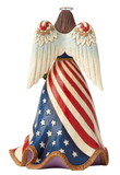 Patriotic Angel w/Flag Dress - by Jim Shore