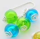 Bubble Charm Earrings - 2 Assorted Colors