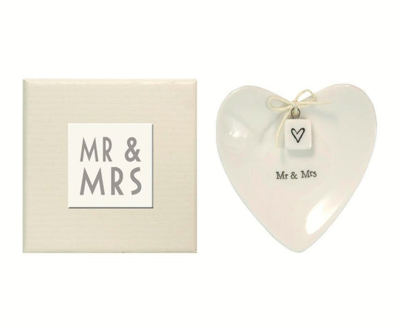 Mr. & Mrs. Ring Dish in Gift Box