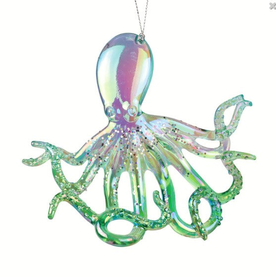 Iridescent Octopus Ornament