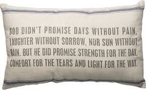God Didn't Promise - Throw Pillow