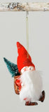 Gnome Glass Ornament - 3 Assorted