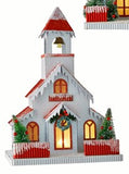10.5" Lighted Church - 3 Styles Available
