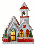 10.5" Lighted Church - 3 Styles Available