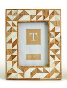 Abstract Nature Bone Inlay Photo Frames - 2 Sizes