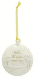 Christmas Journey Ceramic Disk Ornaments - 4 Assorted