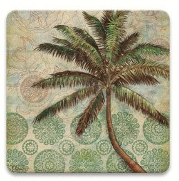 Delray Palm II - Absorbent Coaster