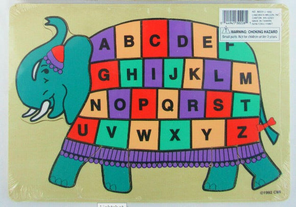 Alphabet Elephant Wooden Puzzle