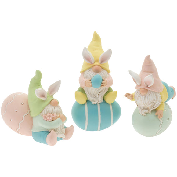 Easter Gnomes on Eggs - 3 Assorted