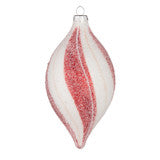 4" Red and White Peppermint Striped Ornament - 3 Styles Available