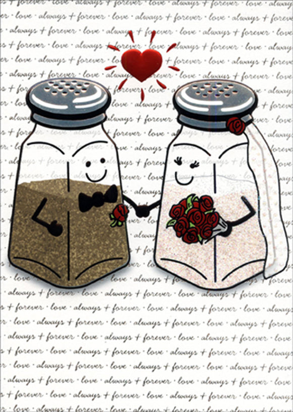 Card - AP/Wedding - Salt and Pepper Shaker