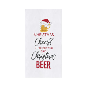 Christmas Cheer, Christmas Beer - Flour Sack Kitchen Towel