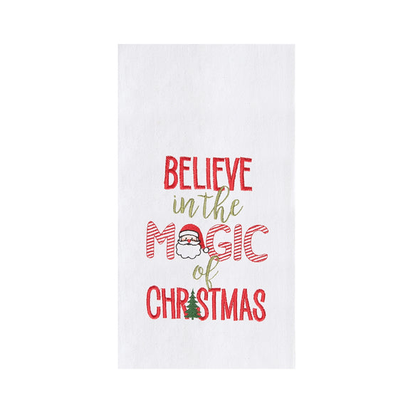 Believe In The Magic of Christmas - Flour Sack Kitchen Towel