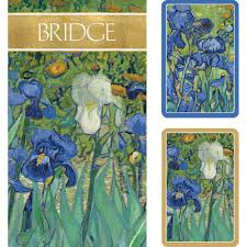 Van Gogh Irises Bridge Gift Set - 2 Playing Card Decks & 2 Score Pads