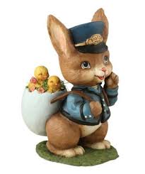 Easter Special Delivery Bunny Postman Figure - by Bethany Lowe