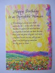 Card - Blue Mountain/Birthday: Happy Birthday to an Incredible Woman