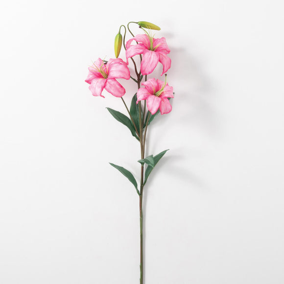 Real Garden Lilium Stem - Dark Pink