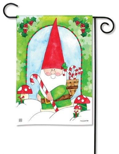 Gnome for the Holidays Garden Flag
