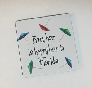 NSB/Florida Rubber Coasters - Assorted Styles