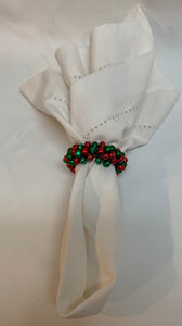 Green & Red Jingle Bell Napkin Ring
