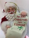 Merry Christmas from Florida - Possible Dreams Santa Ornament