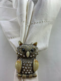 Jeweled Owl Napkin Ring