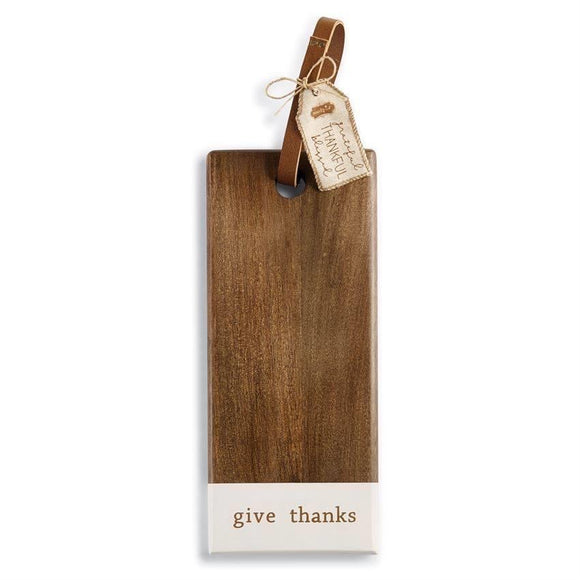 Give Thanks Wood Board