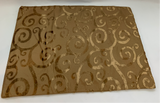 Velvet Scroll Placemat Bronze (Oblong)