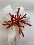 Red Coral Napkin Ring