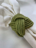 Green Jute Knot Napkin Ring