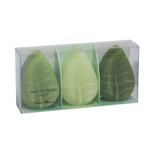 Leaves Candle - Set of 3