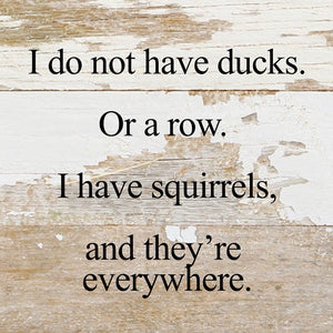 I do not have ducks. Or a row... - Reclaimed Wood Box Sign