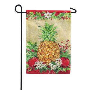 Holiday Pineapple Garden Flag