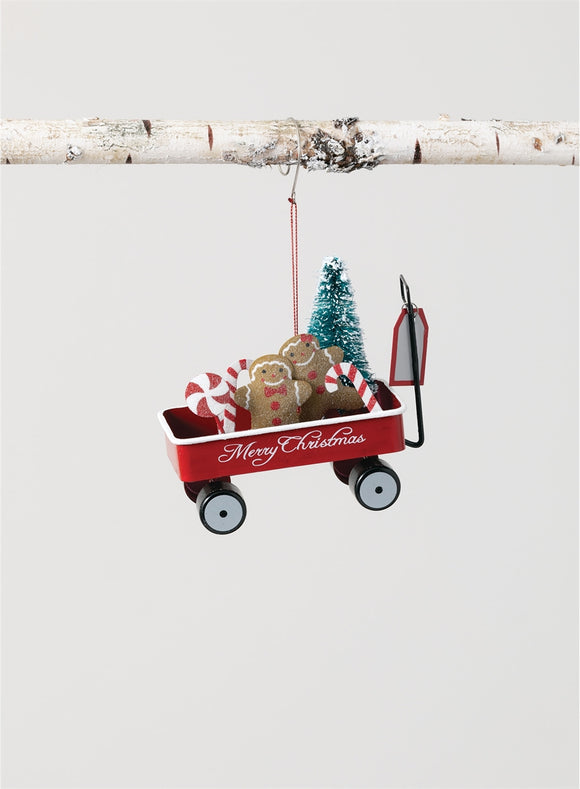 Gingerbread Wagon Ornament