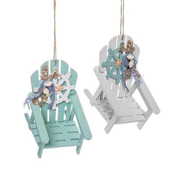 Beachy Deck Chair Ornament