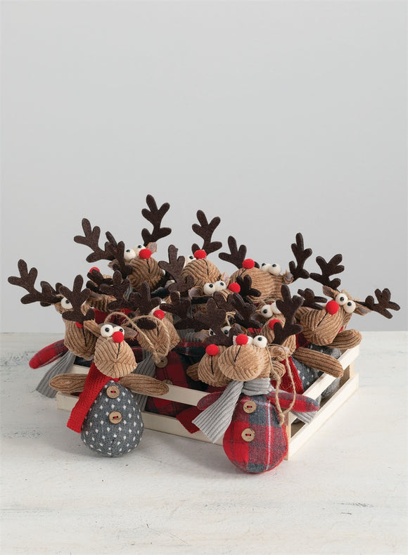Reindeer Ornament - 2 Assorted