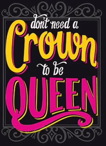 Card - AP/Birthday - Don't Need a Crown (Queen)