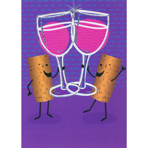 Card - AP/Birthday - Wine Cork Toast