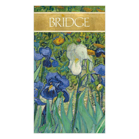 Van Gogh Irises Bridge Score Pad
