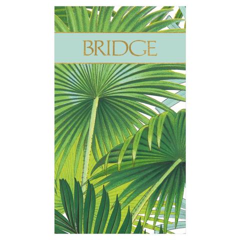 Palm Fronds Bridge Score Pad