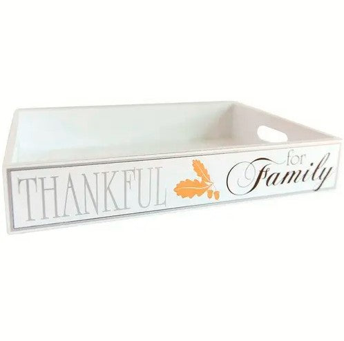 Thankful Family Wooden Tray