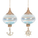 Iridescent Globe Ornaments - 2 Assorted