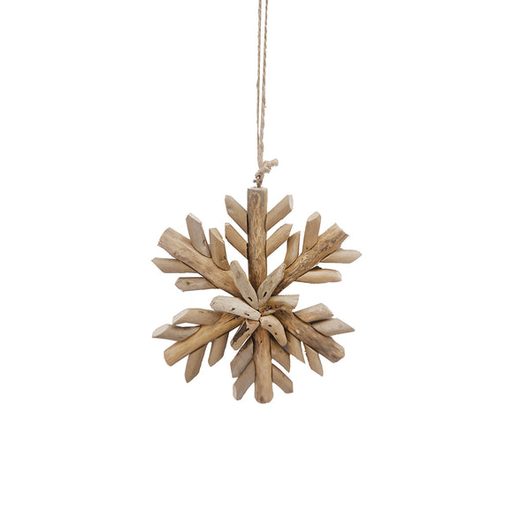 Driftwood Snowflake Ornament
